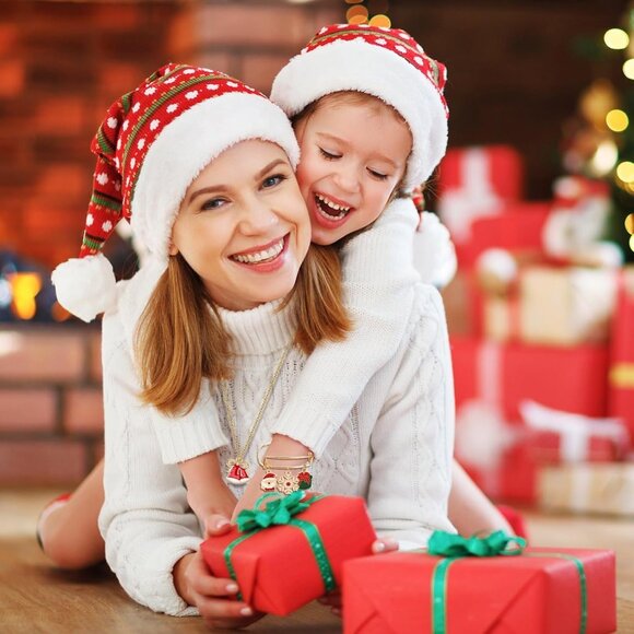 200Pcs Christmas Charms for Jewelry Making, Xmas Enamel Charms Mixed Bulk Antiqu - Picture 6 of 7